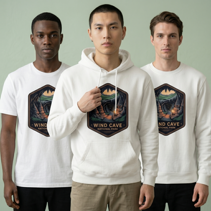 Custom Wind Cave National Park Hoodie, Retro South Dakota Shirt, Personalized Nature Lover Gift, Vintage National Park Sweatshirt