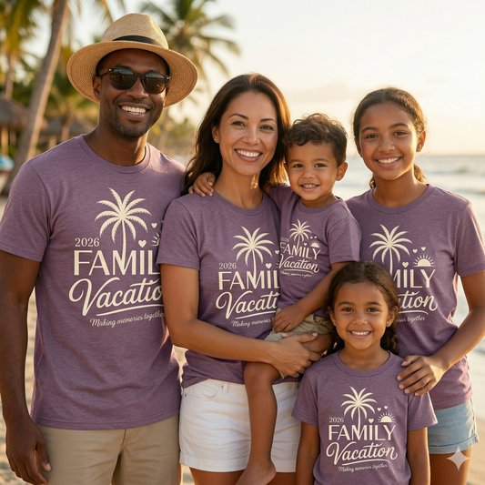 Custom Family Vacation 2026 Shirt, Personalized Making Memories Together Tee, Matching Tropical Family Trip Shirts, Summer Beach Cruise Tee