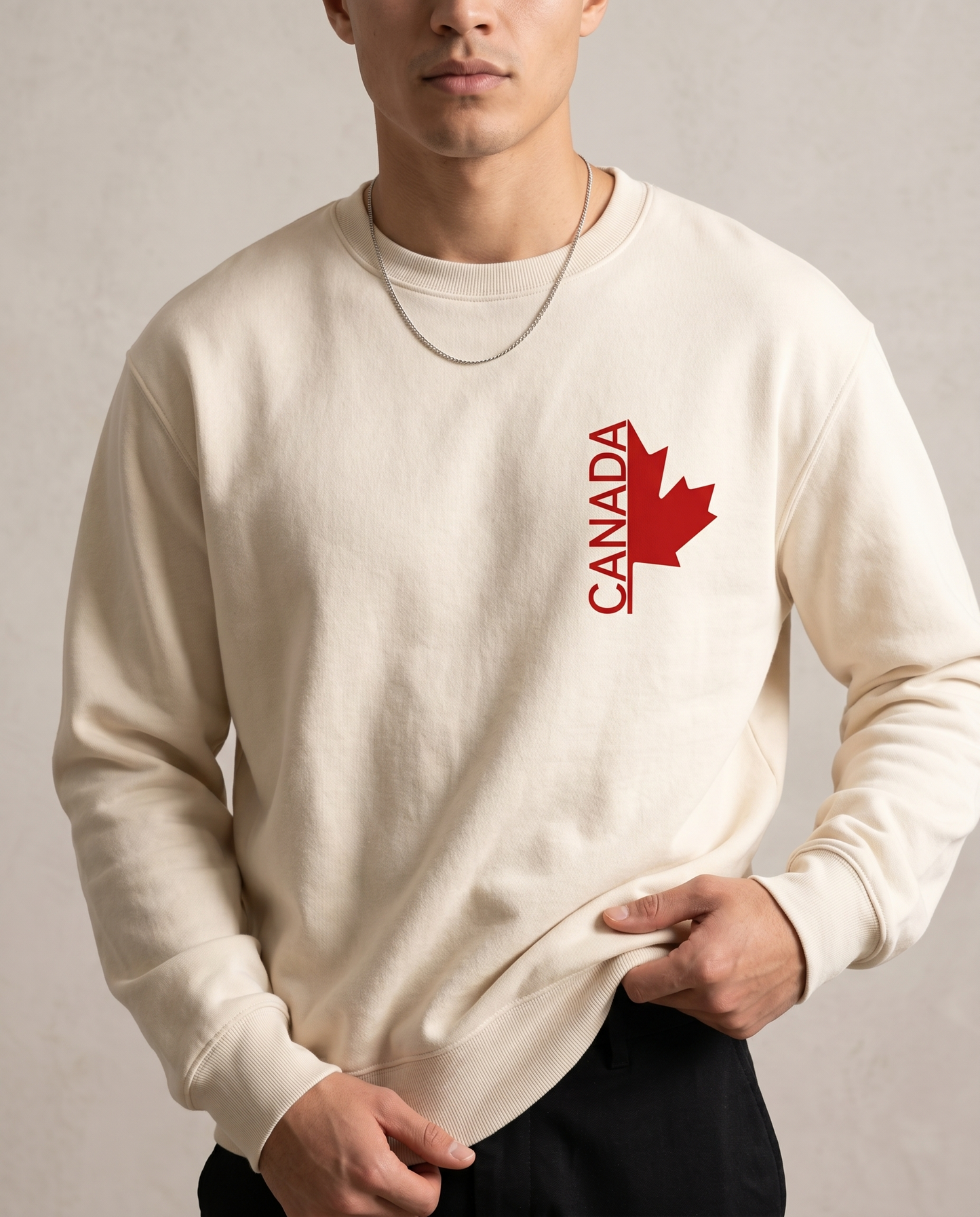Custom Canada Maple Leaf Hoodie & Sweatshirt | Vertical Canada Logo Shirt | Personalized Canadian Pride Apparel | Unisex Modern Souvenir