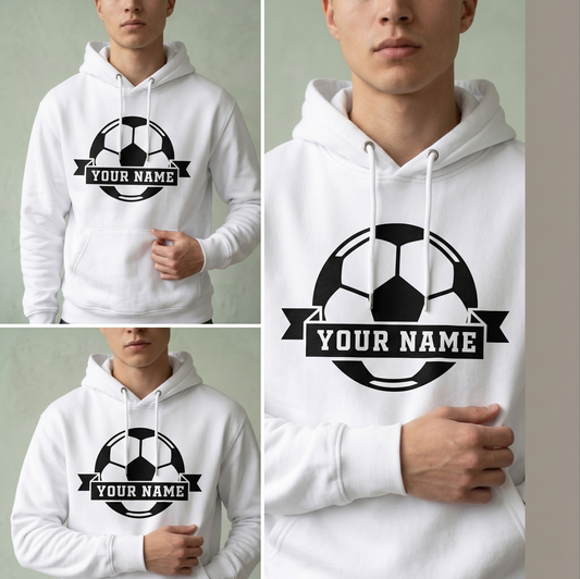 Custom Soccer Name Shirt, Personalized Soccer Hoodie for Kids and Adults, Custom Soccer Ball Sweatshirt, Soccer Team Gift