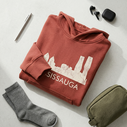 Custom Mississauga Skyline Hoodie | Personalized Ontario Sweatshirt | Sauga Hometown Pride Sweater | Canadian Travel Souvenir Gift