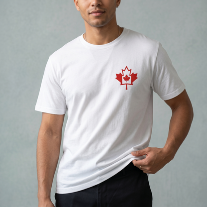 Custom Canada Maple Leaf Sweatshirt, Personalized Canadian Flag Hoodie, Minimalist Canada T-Shirt, Canada Day Gift, Unisex Canada Apparel