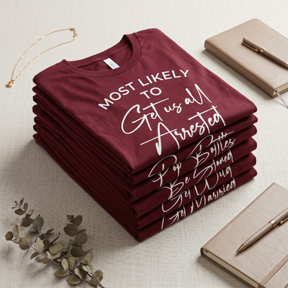 Custom Bachelorette Party Tees, Funny Wedding Party Shirts, Bridesmaid Shirts, Custom Bridal Gift, Matching Outfits, Group Wedding Shirts.