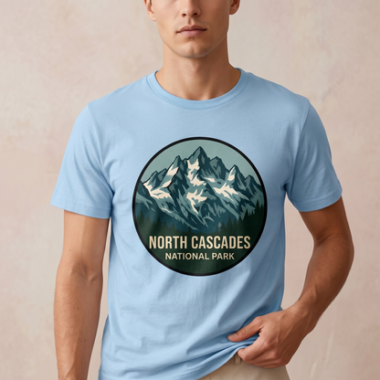 North Cascades National Park Shirt, Retro Mountain Hoodie, Custom Washington State Vacation Sweatshirt, Minimalist Hiking Gift