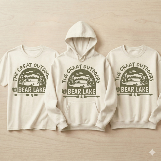 Custom Bear Lake Sweatshirt, Personalized National Park Hoodie, Retro Nature Lover Gift, Vintage Camping Pullover
