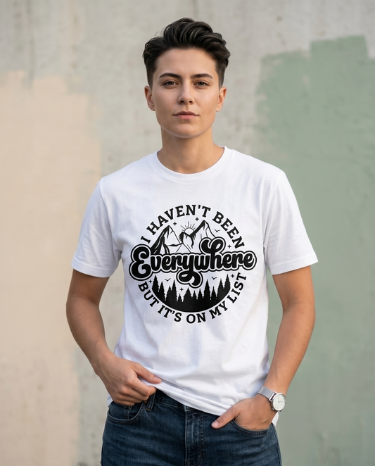 Custom Wanderlust Shirt, Personalized Travel Gift, Adventure Lover Sweatshirt, Mountain Hiking Apparel, Custom Vacation Outfit