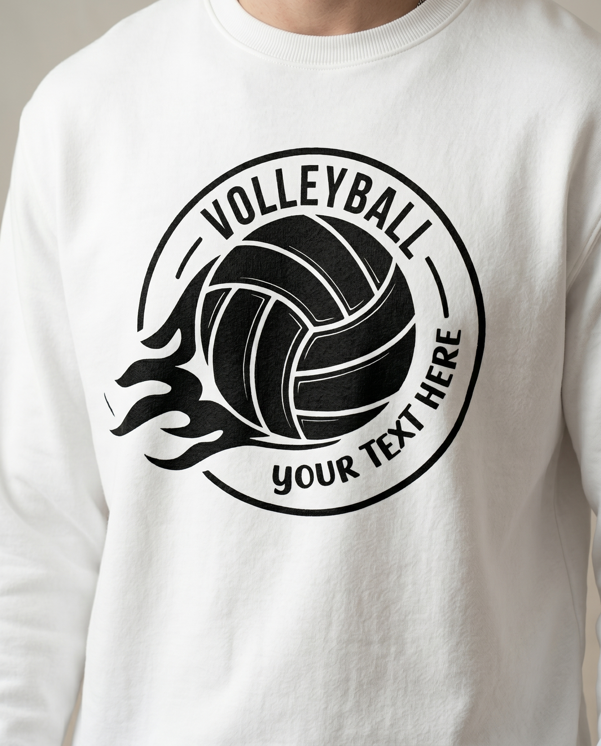 Personalized Volleyball Shirt, Custom Flaming Volleyball Hoodie, Team Sweatshirt, Custom Sports Apparel, Volleyball Mom Gift, Player Gear