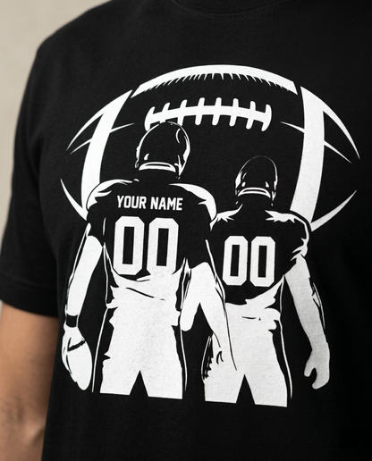 Custom Football Name and Number Shirt, Personalized Football Mom Hoodie, Custom Team Spirit Gear, Personalized Player Gift
