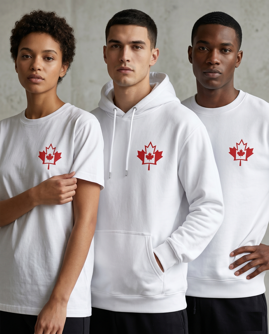 Custom Canada Maple Leaf Sweatshirt, Personalized Canadian Flag Hoodie, Minimalist Canada T-Shirt, Canada Day Gift, Unisex Canada Apparel