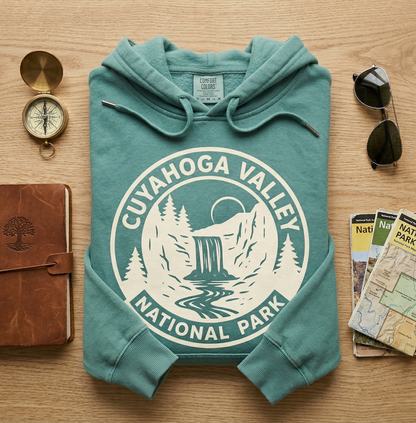 Custom Cuyahoga Valley National Park Hoodie - Vintage Ohio Sweatshirt - Retro Brandywine Falls Pullover - Personalized Nature Gift