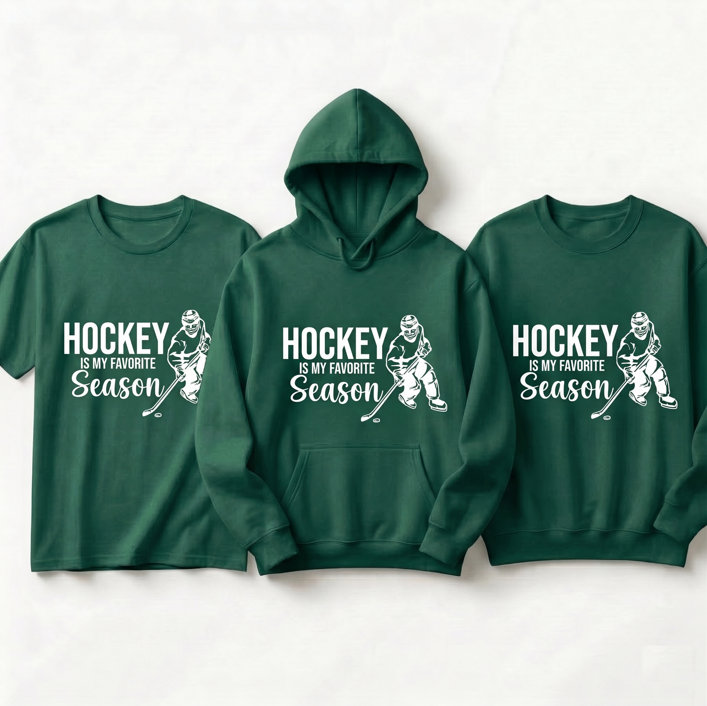 Custom Hockey Is My Favorite Season Hoodie, Personalized Hockey Shirt with Name, Hockey Player Sweatshirt, Custom Hockey Team Gift