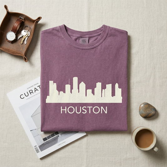 Custom Houston Skyline Hoodie | Personalized Texas Sweatshirt | H-Town Hometown Pride Sweater | Space City Travel Gift