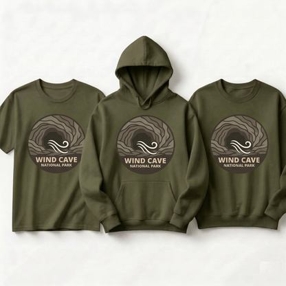 Wind Cave National Park Shirt, Retro National Park Hoodie, Custom South Dakota Vacation Sweatshirt, Minimalist Nature Lover Gift
