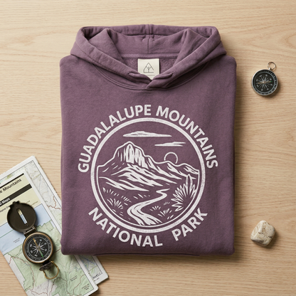Custom Guadalupe Mountains National Park Hoodie - Vintage Texas Sweatshirt - Retro Guadalupe Mountains Pullover - Personalized Nature Gift