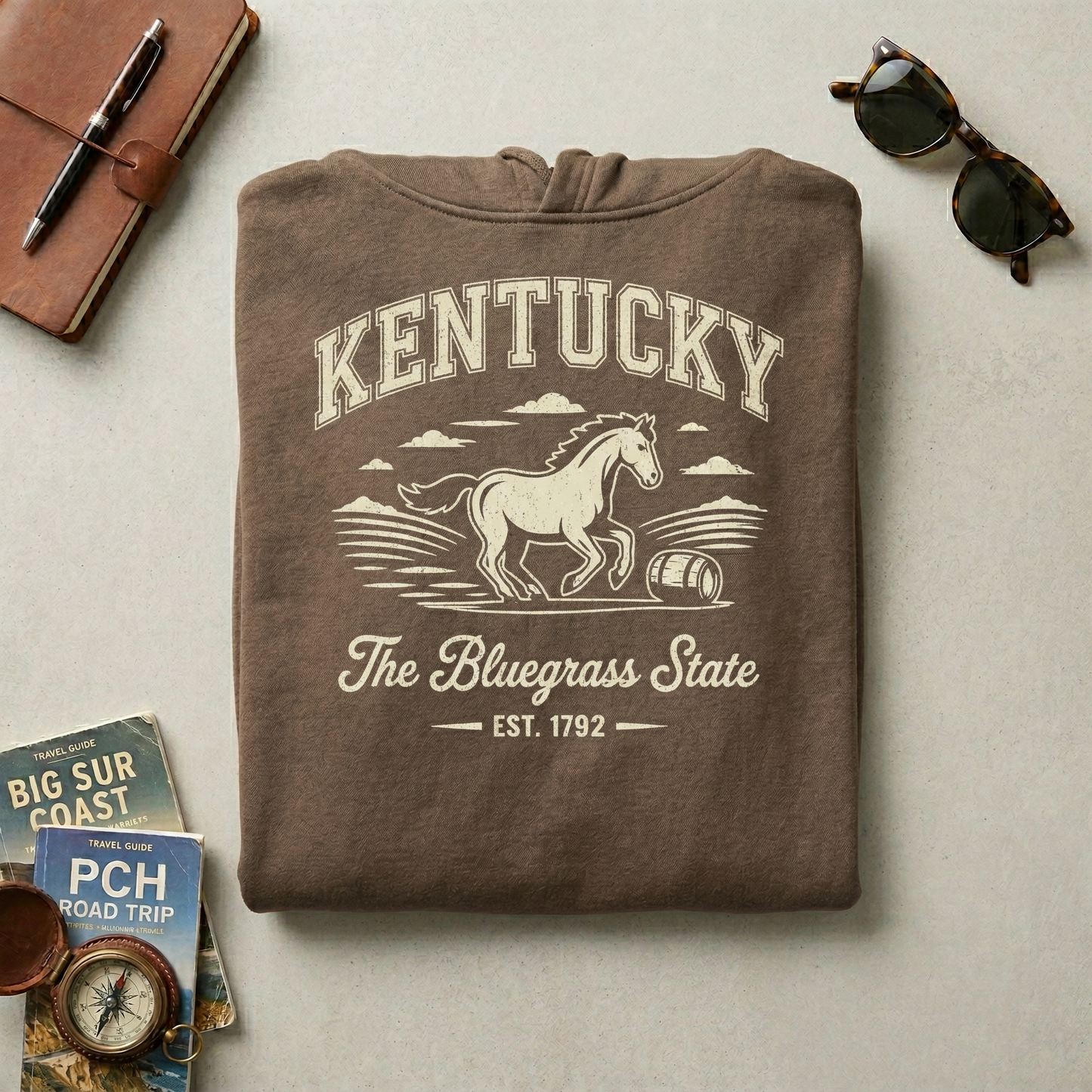 Custom Kentucky Shirt - Vintage Bluegrass State T-Shirt - Retro KY 1792 Est. Tee - Personalized Kentucky Gift