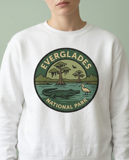 Custom Everglades National Park Shirt, Vintage Florida Hoodie, Retro Wildlife Sweatshirt, Alligator National Park Souvenir Apparel