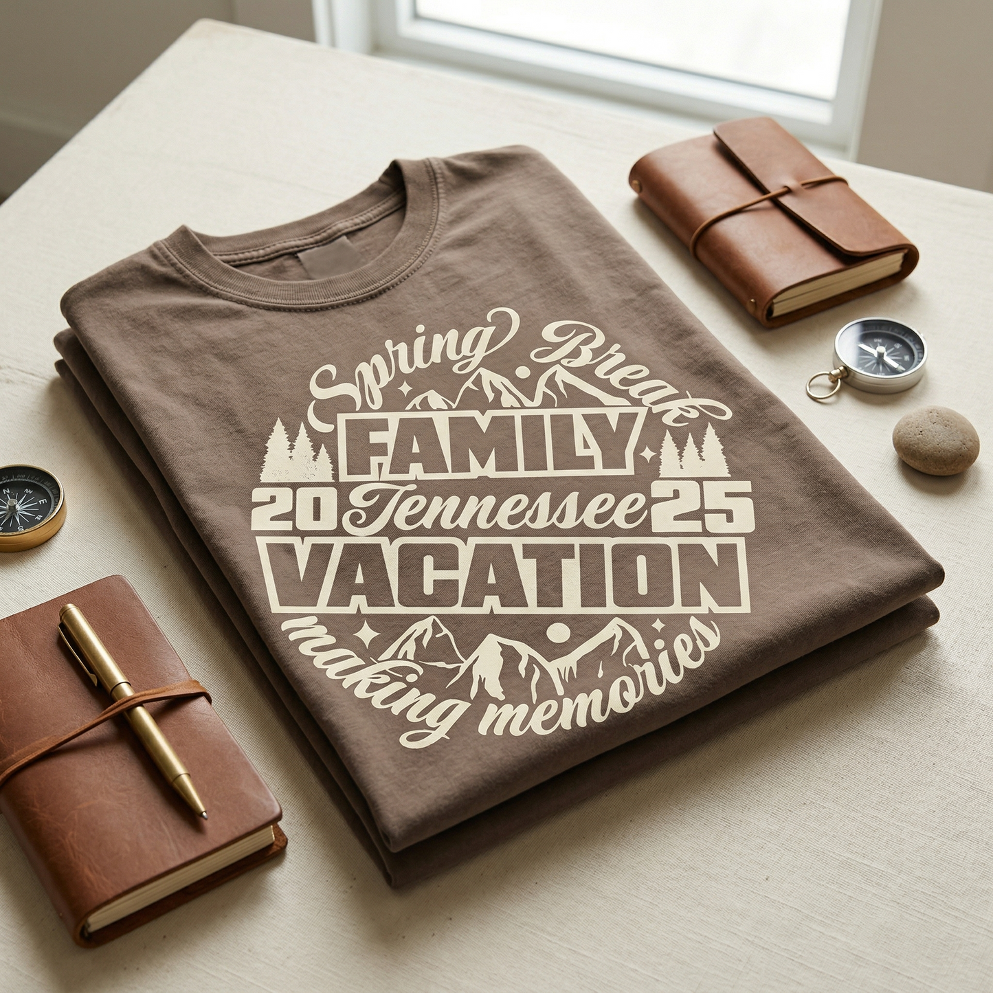 Custom Tennessee Family Vacation 2026 Shirt, Smoky Mountains Spring Break Tee, Personalized Mountain Trip Shirt