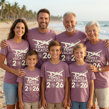 Custom Family Vacation Airplane Shirt, Personalized Family Flight Tee, Matching Group Travel Shirts, Vacation Squad Tee, Custom Travel Gift