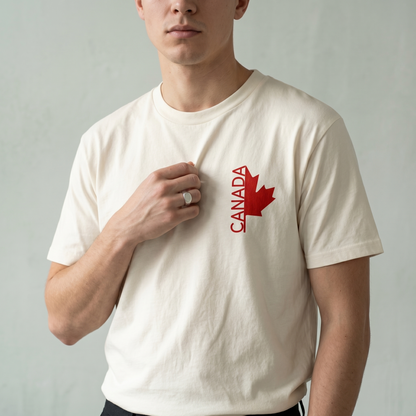Custom Canada Maple Leaf Hoodie & Sweatshirt | Vertical Canada Logo Shirt | Personalized Canadian Pride Apparel | Unisex Modern Souvenir