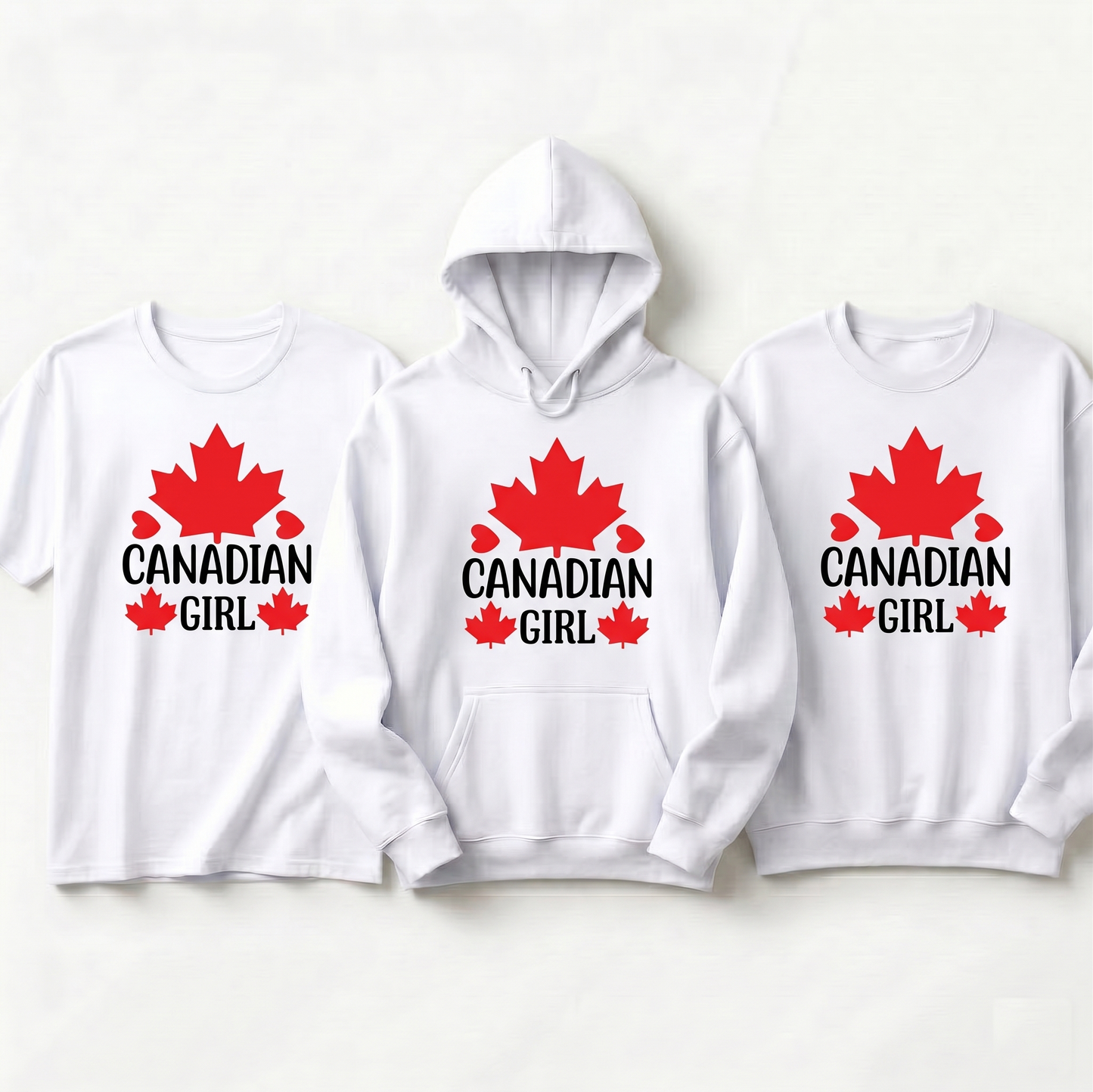 Canadian Sweatshirt, Custom Maple Leaf Shirt, Personalized Canada Hoodie, Matching Canada Trip Girl Squad Tees, Cute Canadian Pride Gift