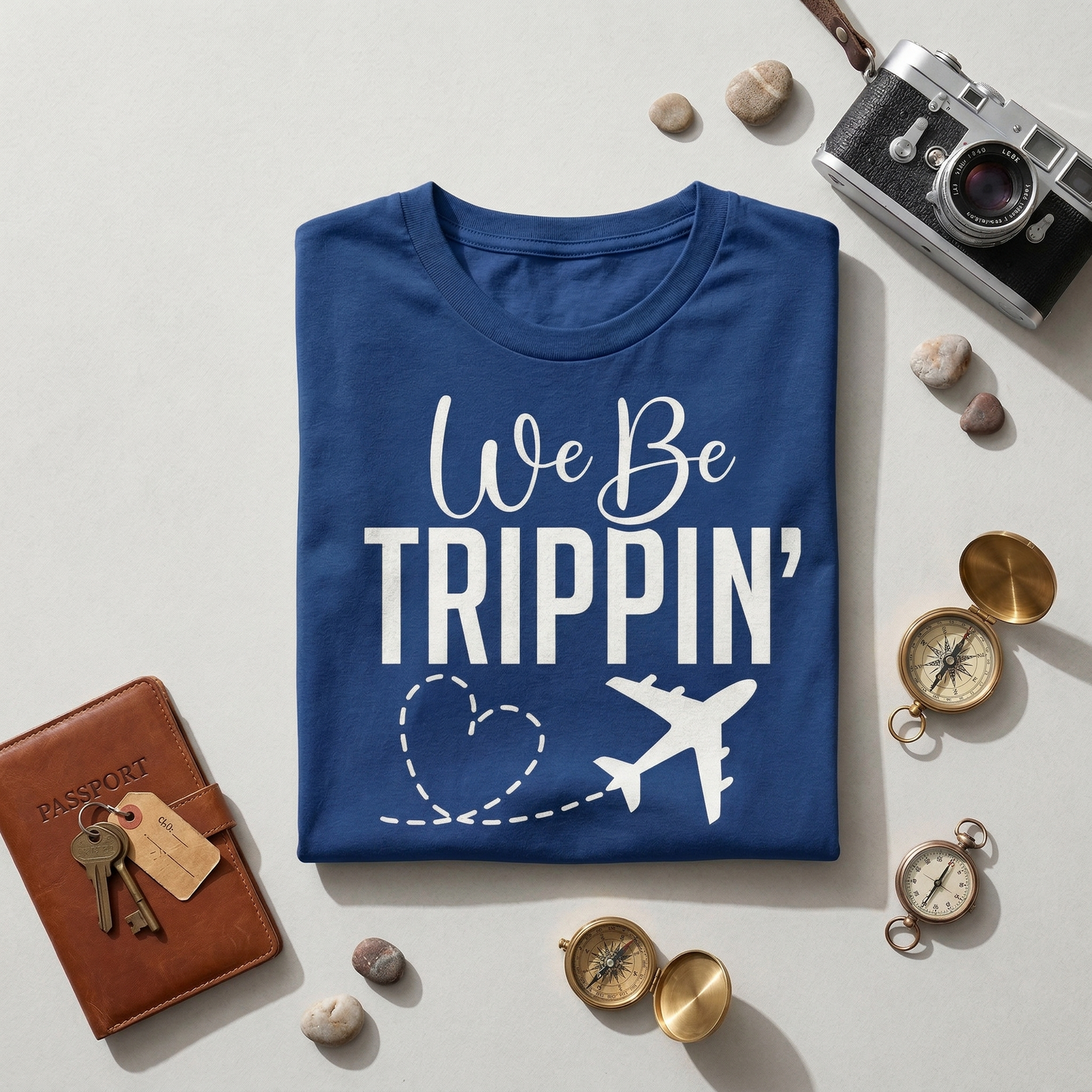 We Be Trippin' Travel Shirt, Funny Vacation Sweatshirt, Matching Girls Trip Tee, Family Vacation 2026, Airplane Heart Graphic Top, Custom Travel Gift, Wanderlust Apparel, Airport Outfit