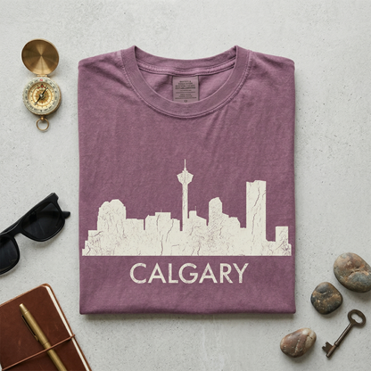 Custom Calgary Skyline Hoodie | Personalized Alberta Sweatshirt | YYC Hometown Pride Sweater | Canadian Travel Gift