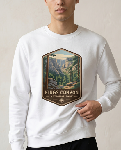 Custom Kings Canyon National Park Shirt, Vintage California Hoodie, Retro Mountain Sweatshirt, Hiking Gift, Sierra Nevada Badge Tee