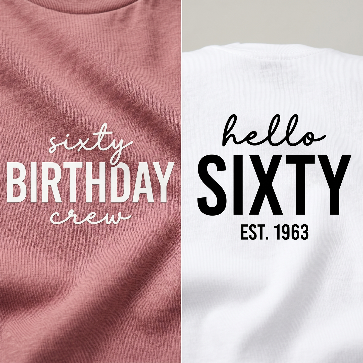 Birthday Crew Shirts for Women, Custom Group Birthday Trip T-Shirts, Sixtieth Birthday Gift, Personalized Shirt, Custom Year Birthday Top