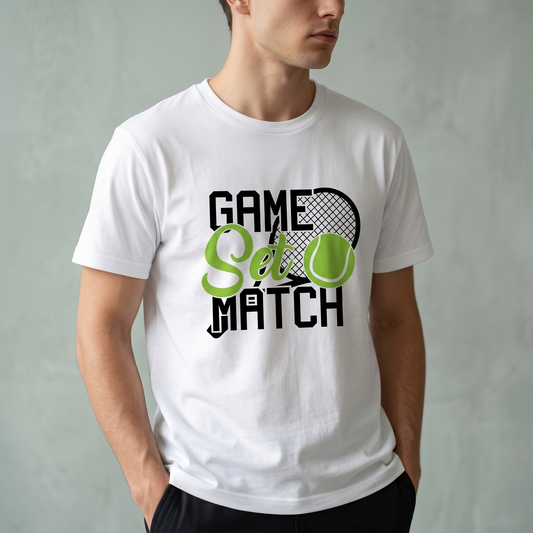 Custom Game Set Match Tennis Shirt, Personalized Tennis Mom Hoodie, Retro Tennis Ball Sweatshirt, Tennis Player Gift, Game Sports Apparel