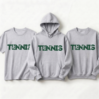 Custom Tennis Silhouette Shirt, Personalized Tennis Mom Hoodie, Tennis Player Gift, Retro Sport Sweatshirt, Customized Team Tennis Crewneck