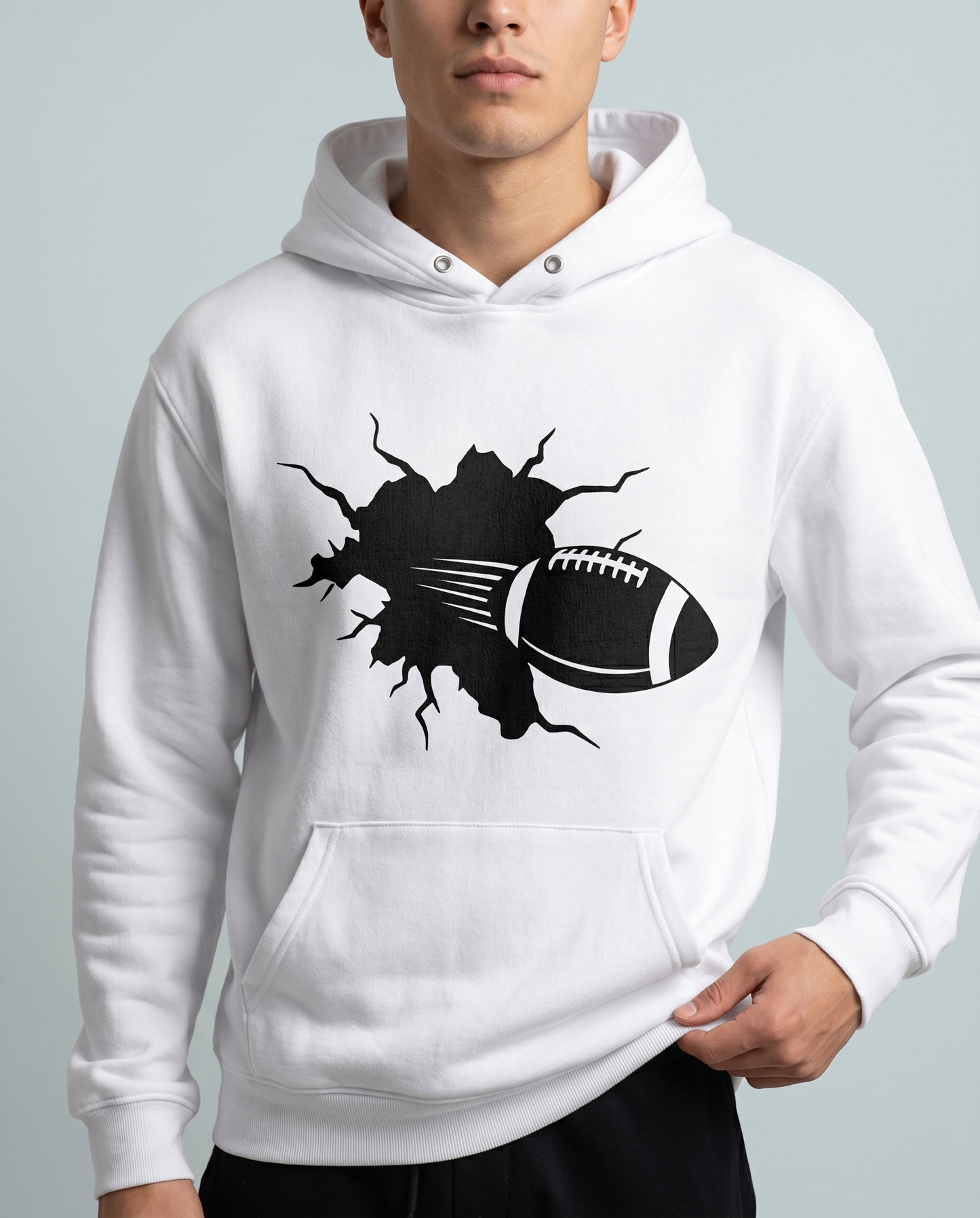 Custom Football Breakthrough Shirt, Personalized  Hoodie, Football Sweatshirt, Sports Team Apparel, Custom Player Name Football Tee