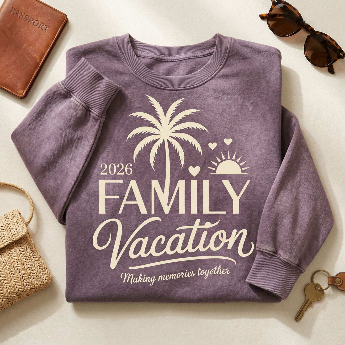 Custom Family Vacation 2026 Shirt, Personalized Making Memories Together Tee, Matching Tropical Family Trip Shirts, Summer Beach Cruise Tee