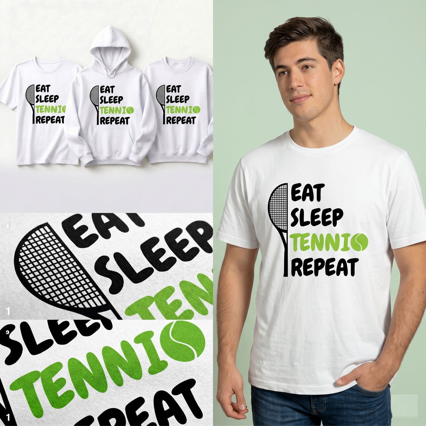 Personalized Tennis Hoodie, Funny Tennis Player Gift, Tennis Lover Sweatshirt, Custom Sports Team Pullover, Tennis Gift for Him or Her
