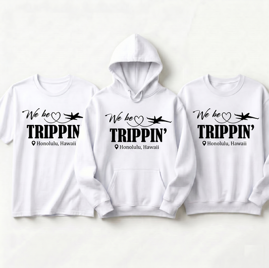Personalized Vacation T-Shirt,Matching Family Trip Shirt, Funny Wanderlust Gift for Travelers, Custom Bachelorette Party Tee