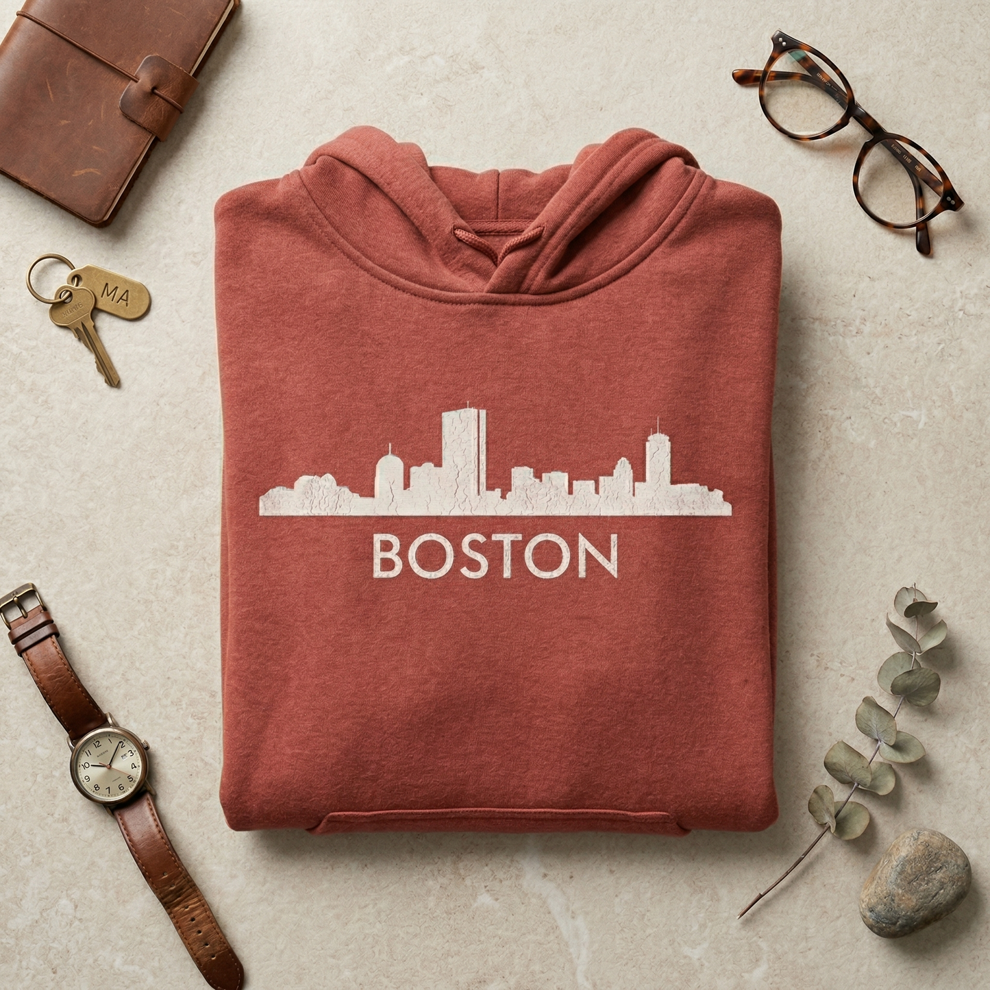 Custom Boston Skyline Hoodie | Personalized Massachusetts Sweatshirt | Beantown Hometown Pride Sweater | New England Travel Gift