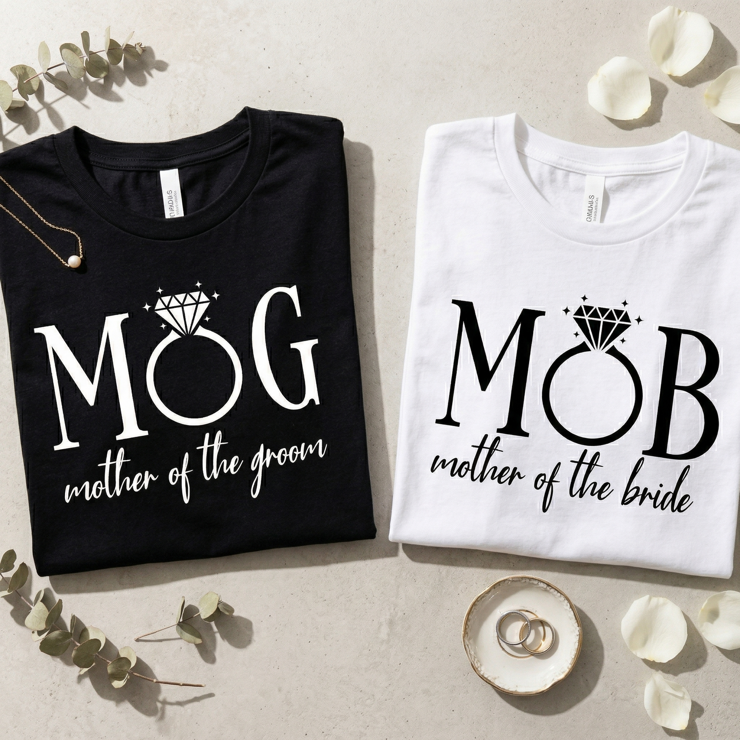 Custom Mother of the Bride Shirt, Mother of the Groom Gift, MOB MOG Matching Wedding Tees, Personalized Bridal Shower Tops