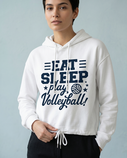 Custom Eat Sleep Play Volleyball Hoodie | Personalized Volleyball Team Sweatshirt | Volleyball Player Gift T-Shirt | Sports Mom Shirt