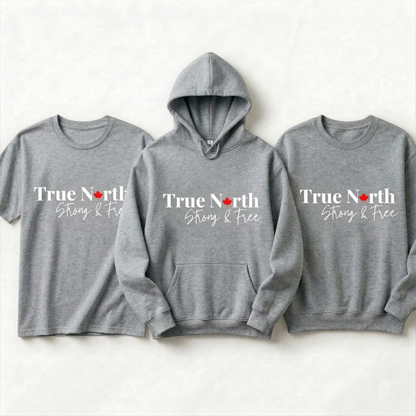 Custom True North Strong & Free Shirt, Canada Hoodie, Personalized Canadian Pride Sweatshirt, Maple Leaf Tee, Custom Gift for Canadians