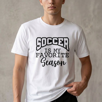 Soccer Is My Favorite Season Hoodie, Custom Soccer Mom Shirt, Personalized Soccer Fan Sweatshirt, Game Day Soccer Apparel, Youth Soccer Gift