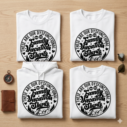 Custom Dysfunctional Family Vacation 2026 Shirt, Matching Family Trip Hoodie, Personalized Group Travel Sweatshirt, Matching Family Gift