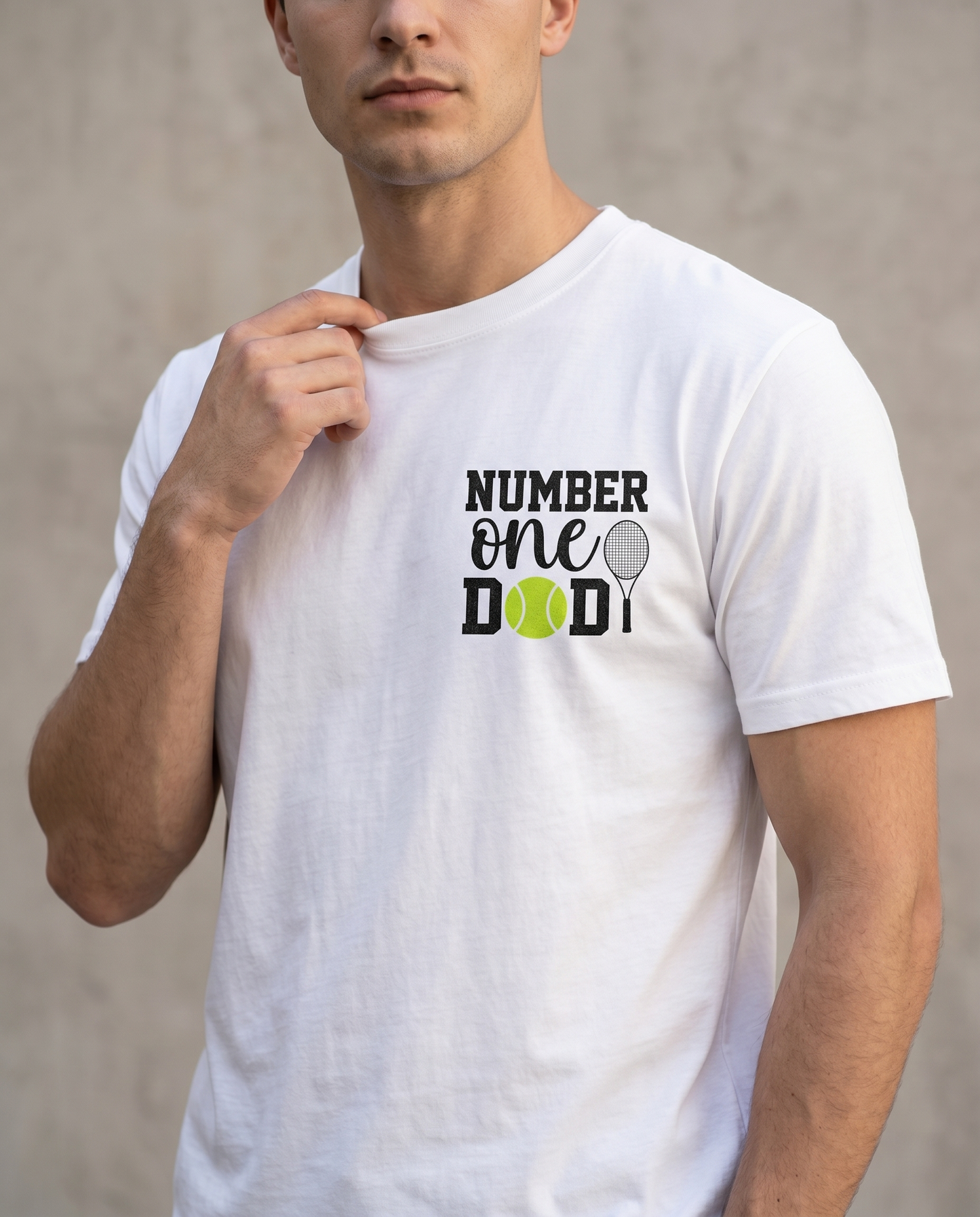 Custom Number One Tennis Dad Hoodie, Personalized Tennis Dad Shirt, Father's Day Tennis Gift, Number 1 Dad Sweatshirt