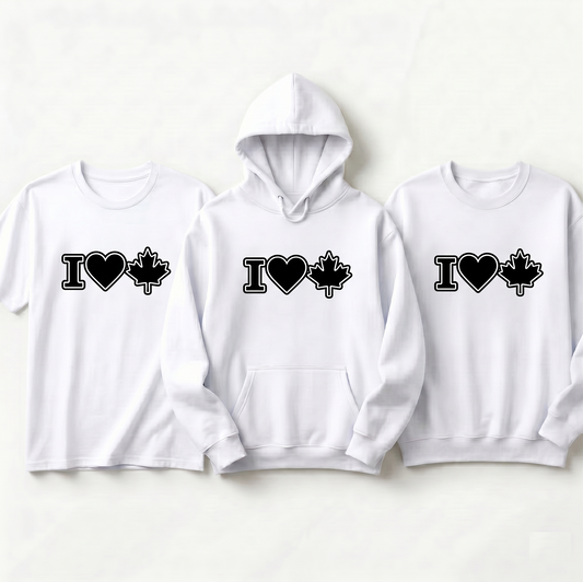 Personalized Maple Leaf Hoodie,Canada T-Shirt, Minimalist Canada Souvenir, Matching Canada Vacation Shirts, Custom Gift for Canadian