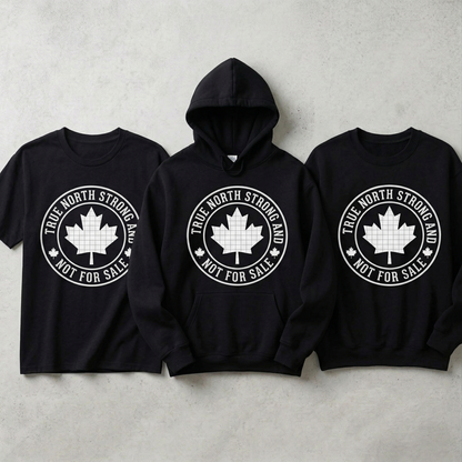True North Strong and Not For Sale Shirt | Custom Canadian Pride Hoodie | Personalized Maple Leaf Sweatshirt | Canada Day Apparel