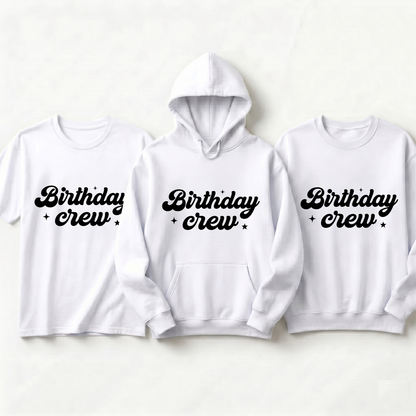 Custom Birthday Crew Shirt, Retro Birthday Hoodie, Personalized Birthday Party Sweatshirt, Matching Birthday Trip Shirts, Birthday Crew Tee