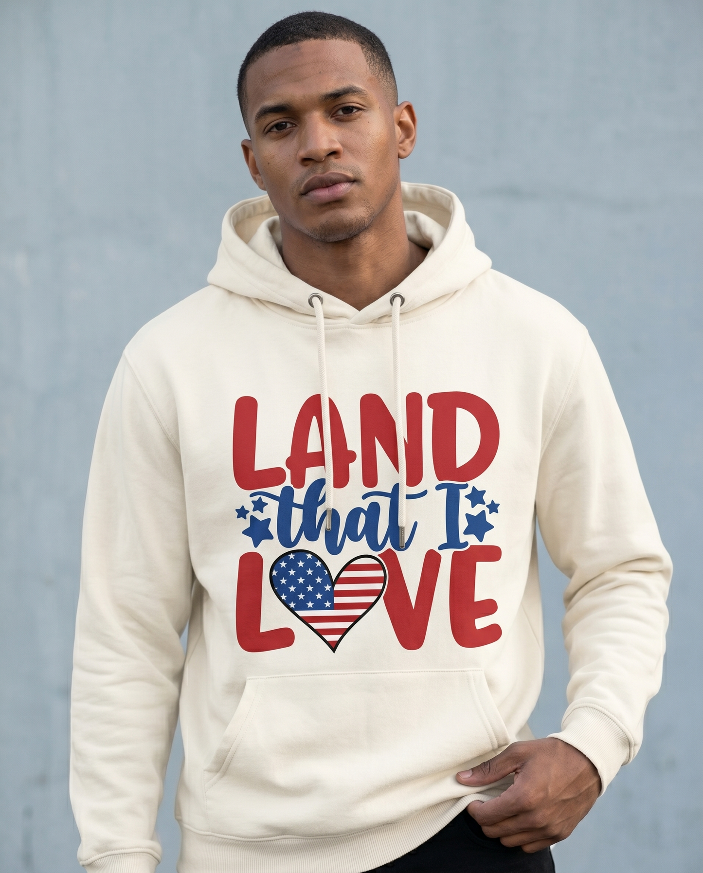 Custom Land That I Love Shirt, Patriotic 4th of July Hoodie, Independence Day Sweatshirt, USA Heart Stars Apparel