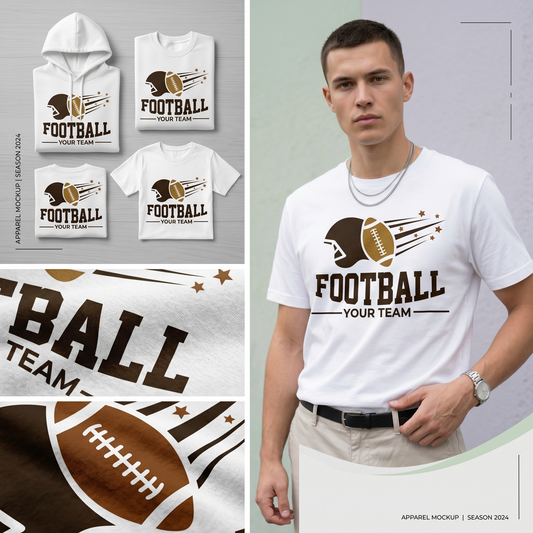 Custom Football Team Hoodie, Personalized Football Shirt with Team Name, Custom Football Player Sweatshirt, Football Mom Apparel