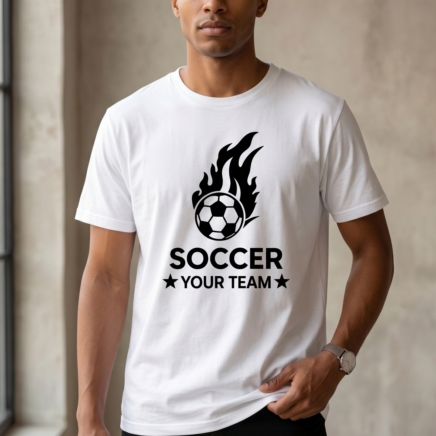 Custom Soccer Team Shirts, Personalized Soccer Hoodie, Custom Team Spirit Wear, Matching Soccer Team Apparel, Custom Soccer Coach Gift,