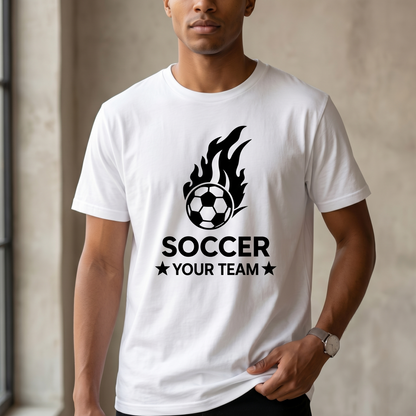 Custom Soccer Team Shirts, Personalized Soccer Hoodie, Custom Team Spirit Wear, Matching Soccer Team Apparel, Custom Soccer Coach Gift,