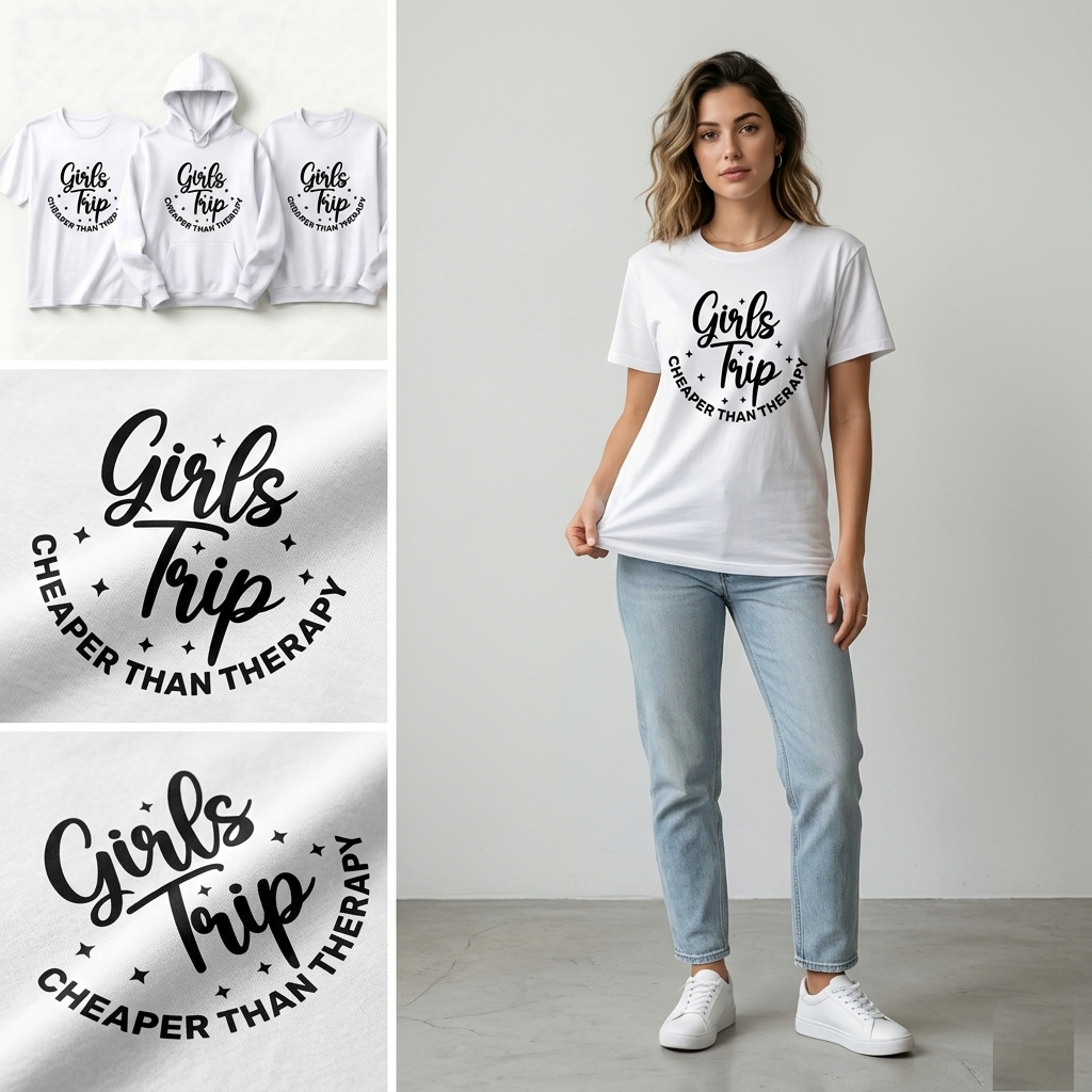 Custom Girls Trip 2026 Shirt, Personalized Girls Weekend Crewneck, Matching Travel Squad Gift, Bachelorette Party Tee
