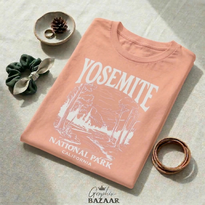 Yosemite National Park Shirt | Vintage California T-Shirt | Retro Nature Hiking Tee | Outdoorsy Granola Girl Apparel | Wanderlust Gift